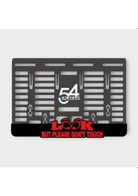 Resim Look But Please Don't Touch 3d Kabartmalı Pleksi Motor Plakalığı 