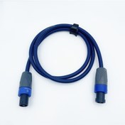 Resim Jeehugo 5m Siyah 12awg Nl4fc Erkek-erkek Hoparlör Kablosu, Ofc Toptan Bakır, Sahne Mikseri Ve Amfi İçin Ses Sinyali Aktarıcı 10.1" 