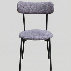 Resim 4 Adet Puffy Kumaş Koyu Gri Renk Teddy Sandalye Mutfak Sandalyesi Salon Sandalyesi Balkon Sandalyesi Koyu Gri 