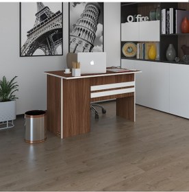 Resim Kenzlife Ofis Masası Kamikaze Cvz Sağ 75 170 60 Kilitli Kapaklı Dolap Şeritli Bilgisayar Çalışma Masası 