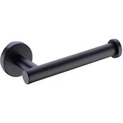 Resim Paslanmaz Çelik Kağıt Tutucu Tuvalet / Mutfak Tutucu Sleek Sleek Mat Siyah | Banyo Donanım Setleri (Siyah) 