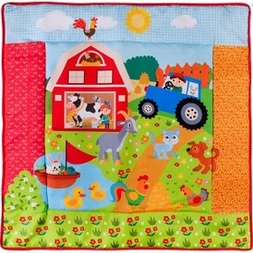 Resim Molie Çiftlik Temalı Bebek Aktivite Halısı Dişlikli Aynalı Ve Top Havuzlu 