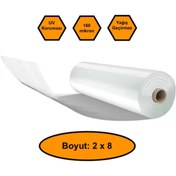 Resim MRT PLASTİK 160 micron NAYLON ÖRTÜ, ŞEFFAF SU GEÇİRMEZ NAYLON, 2X8 metre 