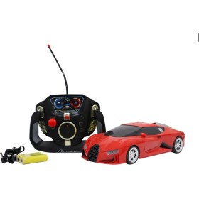 Resim MCM Group Uzaktan Kumandalı Şarjlı Bugatti Benzeri Kırmızı Araba 