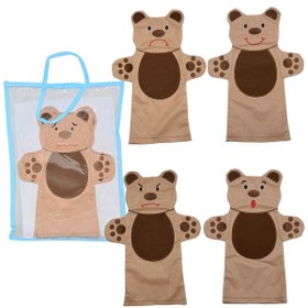 Resim Yüz İfadeleri Ayı El Kuklası Seti (6’lı) – Duyguları Tanıma ve Mimik Gelişim Oyunu 