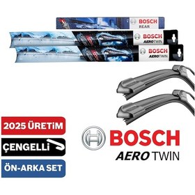 Resim Peugeot 107 Ön Arka Silecek 2005-2014 Bosch Aerotwin-Rear + Koku 