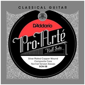 Resim D'Addario SCN-3B Üst 3 Tel (Sadece Bas Teller) Norman Tension Pro-Arte Klasik Gitar Teli 