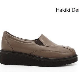 Resim Gönderi R Vizon Antik Dolgu Taban Hakiki Deri Ayakkabı Vizon 