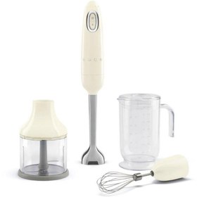 Resim Smeg El Blender Seti New Version HBF03CREU Krem Rengi 