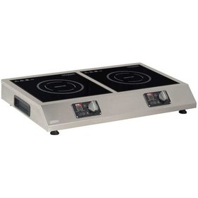 Resim Ind11.ı25 Cam Yüzeyli Ikili Indüksiyon Ocak, 2x5000 W, Elektrikli 