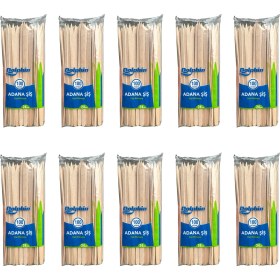 Resim Dolphin Bambum Ahşap Adana Çöp Şiş - 24 Cm. - 100'LÜ 10 Paket 