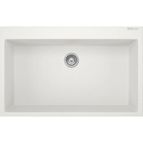 Resim Real Stone K003 Didyma 58 76.5x50 CM Tezgah Üstü Beyaz Granit Evye 