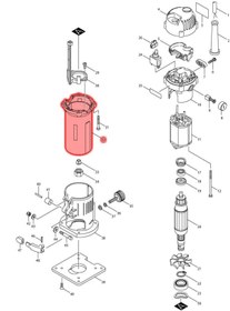 Resim Nesta Makita 3707 Motor Alt Yuva Ürün Kodu 153347-2 