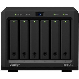 Resim Synology DS620 Slim Celeron 2 GB 6 Yuvalı NAS Depolama Ünitesi 