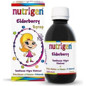 Resim Nutrigen Elderberry Kara Mürver Beta Glukon 200 Ml Şurup 
