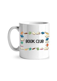 Resim Book Club Yazılı Kupa Model 244 Kitap Temalı Renkli Baskılı Seramik Kahve Kupası Diğer 