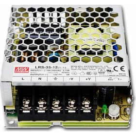 Resim Mean Well LRS 35 12 12Volt 0-3 Amper 36W Adaptör 