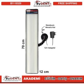 Resim Pdr Boyasız Göçük Düzeltme 2 Ledli Uzun Lamba Mıknatıslı 70X12 