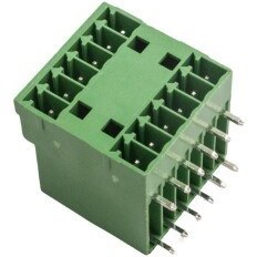 Resim F83-3.5-6P 2x6 Pin 3.5mm 90C Geçmeli Çift Erkek Klemens 