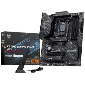 Resim Msı X870e Gamıng Plus Wıfı Am5 Ddr5 8200mhz Oc 3x M.2 Usb 40gbps Hdmı Dp 5g Lan Wıfı 7 Rgb Atx 