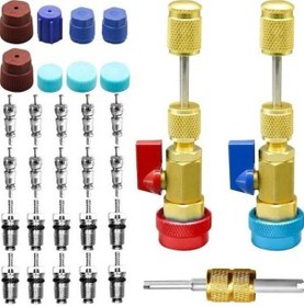 Resim Pazly R134a Valf Çekirdeği Hızlı Çıkarma Seti - Yüksek/düşük Basınçlı Klima Aracı 