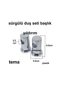 Resim Tema Sürgülü Duş Seti Başlık Banyo Bataryası Sürgü Başlık Plastik Diğer 