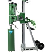 Resim Bycon 252 mm Delme Kapasiteli Akıllı LCD Ekranlı Endüstriyel Tip Açılı Karot Makinesi Seti 