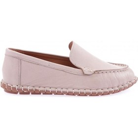 Resim Dgn 603-23y Kadin Dikiş Detayli Loafer Ayakkabi Silver 
