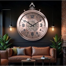 Resim Çarklı Duvar Saati 52 Cm Renk 