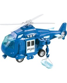 Resim Vardem 1:20 Sürtmeli Sesli Işıklı Helikopter - Mavi 