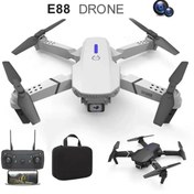 Resim SkyPilot E88 Pro Katlanabilir 480p Kameralı Drone Modeli (TAŞIMA ÇANTALI) Android Ve Ios Uygulamalı 