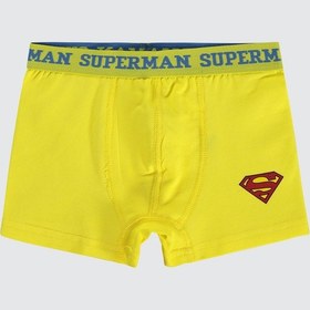 Resim Süperman Erkek Çocuk 3'lü Boxer Set 2-10 Yaş Sarı 