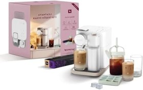 Resim Nespresso F541 Gran Lattissima Kapsüllü Kahve Makinesi Anneler Günü Seti Beyaz 