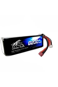 Resim Leopard Power 6200 Mah 14.8v 4s 40c Lityum Polimer Lipo Batarya Pil T Plug 