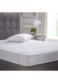 Resim Dört Mevsim Kapitone Sıvı Geçirmez Alez % 100 Pamuklu Tüm Ebatlar Beyaz 