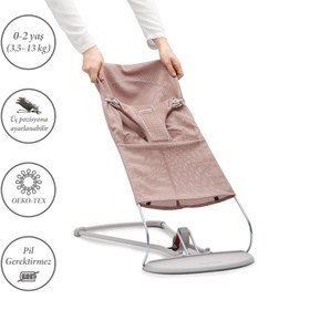 Resim BabyBjörn Bliss Ana Kucağı Mesh Dusty Pink 
