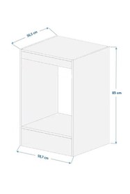 Resim Mobben Ankastre Fırın Set Üstü Ocak Dolabı Modül Üstü Kapalı Fırın Dolap 