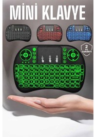 Resim Tv Uyumlu Mini Klavye Q Klavye Işıklı Tüm Cihazlara Uyumlu Diğer 