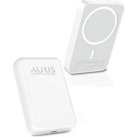 Resim Auris ARS-MG01 Kompakt 5000 Mah Magsafe Şarj Kablosuz Powerbank 