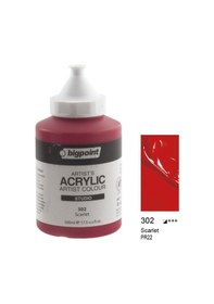 Resim Bigpoint Akrilik Boya 500 ml Scarlet 302 