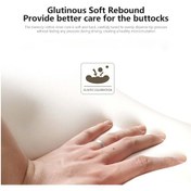 Resim Lemestar Bellek Köpük Wedge Otomobil Koltuk Yastığı - Bel Ve Kalça Yüksekliği Artırıcı, Yorgunluk Azaltıcı, Araba Ofis Sandalyesi Uyumlu Gri 