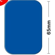 Resim GongtuShop 1 Adet 45X65MM Kare Tarzı Metal Plaka Disk Manyetik Araç Telefonu Tutucusu Için Demir Levha Etiket Mıknatıs Cep Telefonu Tutucu Araç Standı Montajı (Yurt Dışından) 