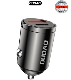 Resim DUDAO R3MAX - PD 48W Mini Çakmaklık Araç İçi Şarj Adaptörü Aynı Anda USB ve Type C Şarj 
