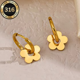 Resim Hipoalerjenik Paslanmaz Çelik Küpe Çifti, Solmaya Dayanıklı ve Uzun Ömürlü, Günlük Kullanım, Partiler, Noel Hediyeleri için Rahat Çiçek Tasarımı, Kadın Moda Takıları, Şık Takılar, Dayanıklı Küpeler, Hipoalerjenik Küpeler, Kadın Takıları 