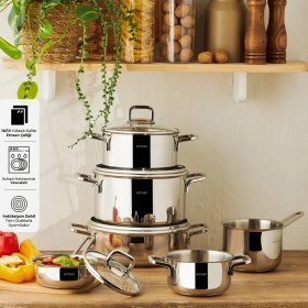 Resim Emsan Cocinero 10 Parça Çelik Çeyiz Seti 
