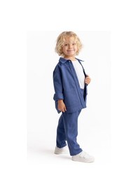 Resim Oliven The Kid Unisex Gabardin Pantolon Mavi Mavi 