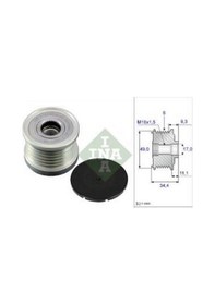 Resim Ina Alternatör Kasnak Rulmanlı 6-kanal Bmw 1 Serisi/3 Serisi/5 Se N11.9765 