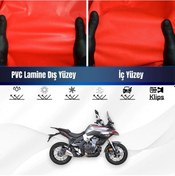 Resim Voge 500 Ds Motosiklet Brandası Su Geçirmez Branda Kırmızı Branda Motor Branda Xxl 