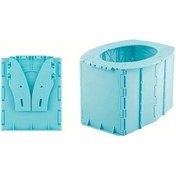 Resim Elmpaly Portatif Katlanır Mini Tuvalet Kamp Seyahat Acil Durum Tuvaleti Mavi 