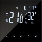 Resim Wıfı Akıllı Isıtma Termostatı Dijital Sıcaklık Kontrol E22118-4 